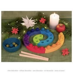 Farbsortierspiel Und Adventsspirale (goki Evolution 58354) -Spielwarenladen 58354 farb adventsspirale