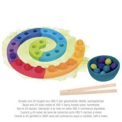 Farbsortierspiel Und Adventsspirale (goki Evolution 58354) -Spielwarenladen 58354 farbsortier adventsspirale