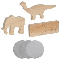 Schnitzrohlinge 3 Tiere (goki 58475) -Spielwarenladen 58475 schnitzrohlinge