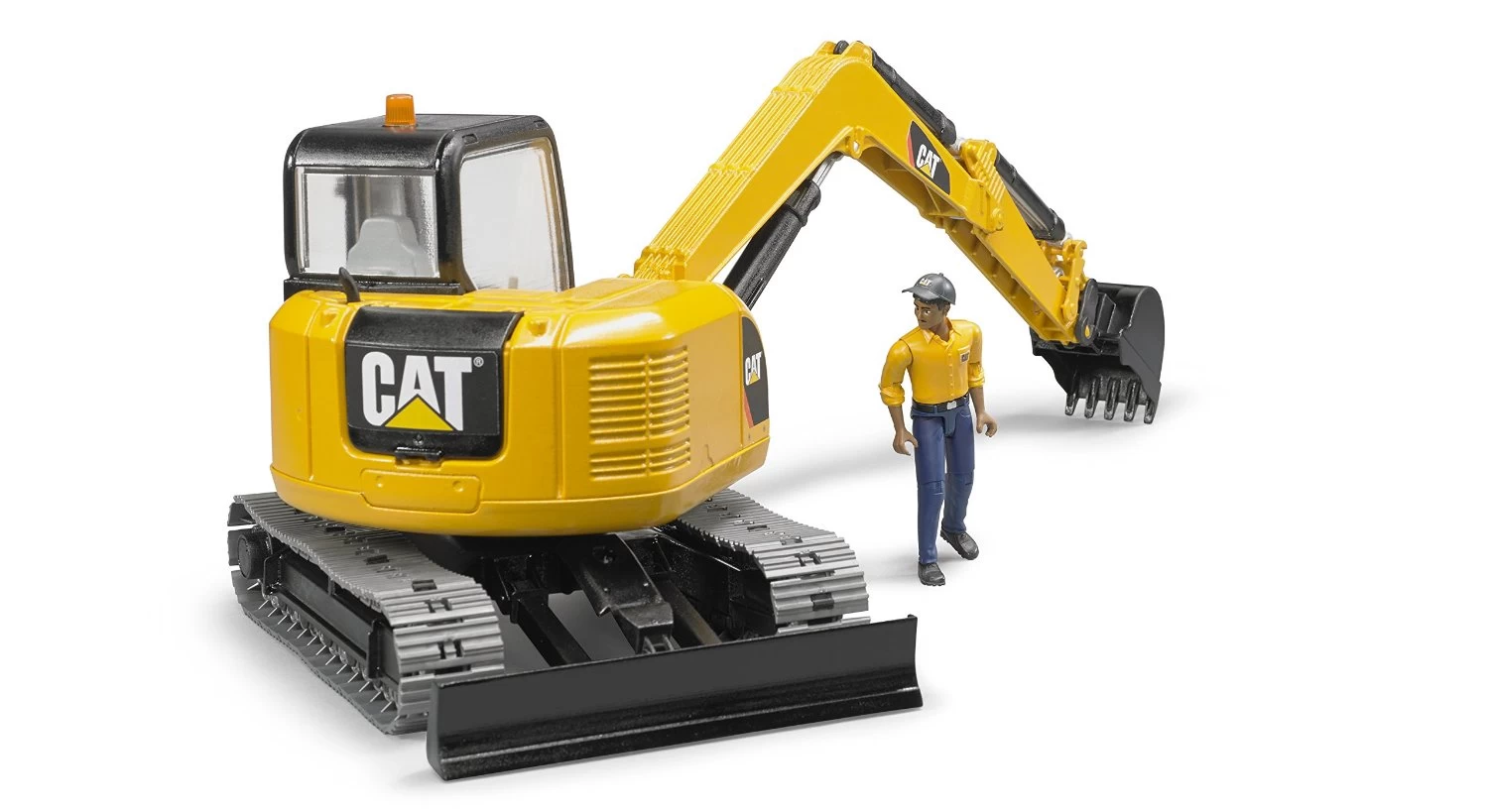BRUDER 02466 - CAT Minibagger Mit Bauarbeiter 3 BRUDER 02466 - CAT Minibagger Mit Bauarbeiter – Bild 3