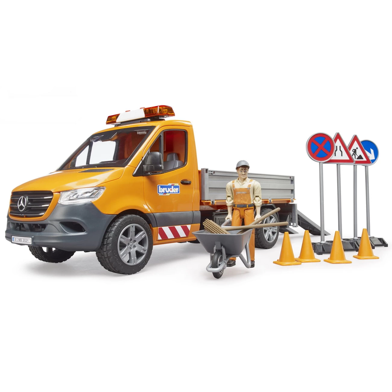 BRUDER 02677 - MB Sprinter Kommunal Mit Fahrer Und Zubehör 2 BRUDER 02677 - MB Sprinter Kommunal Mit Fahrer Und Zubehör – Bild 2