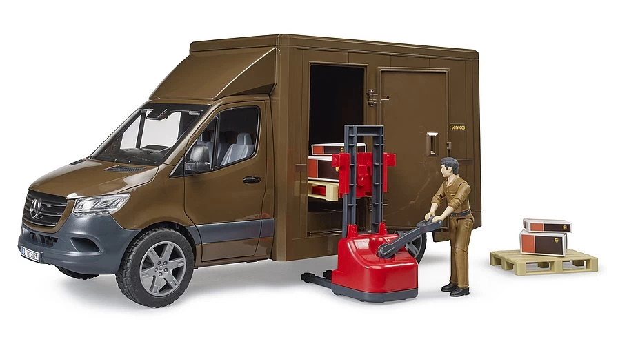BRUDER 02678 - MB Sprinter UPS Mit Fahrer Und Zubehör 3 BRUDER 02678 - MB Sprinter UPS Mit Fahrer Und Zubehör – Bild 3