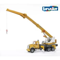 BRUDER 02818 - MACK Granite Kran-LKW -Spielwarenladen bruder 02818 mack granite kran lkw bruder 02818 1 logo