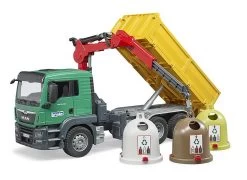 BRUDER 03753 - MAN TGS Kran LKW Mit Altglascontainer 5 BRUDER 03753 - MAN TGS Kran LKW Mit Altglascontainer -Spielwarenladen bruder 03775 man tgs kran lkw glascontainer