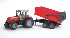 BRUDER 02045 Massey Ferguson 7480 Wannenkippanhänger
