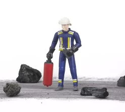 Bruder Bworld 60100 - Feuerwehrmann Mit Zubehör