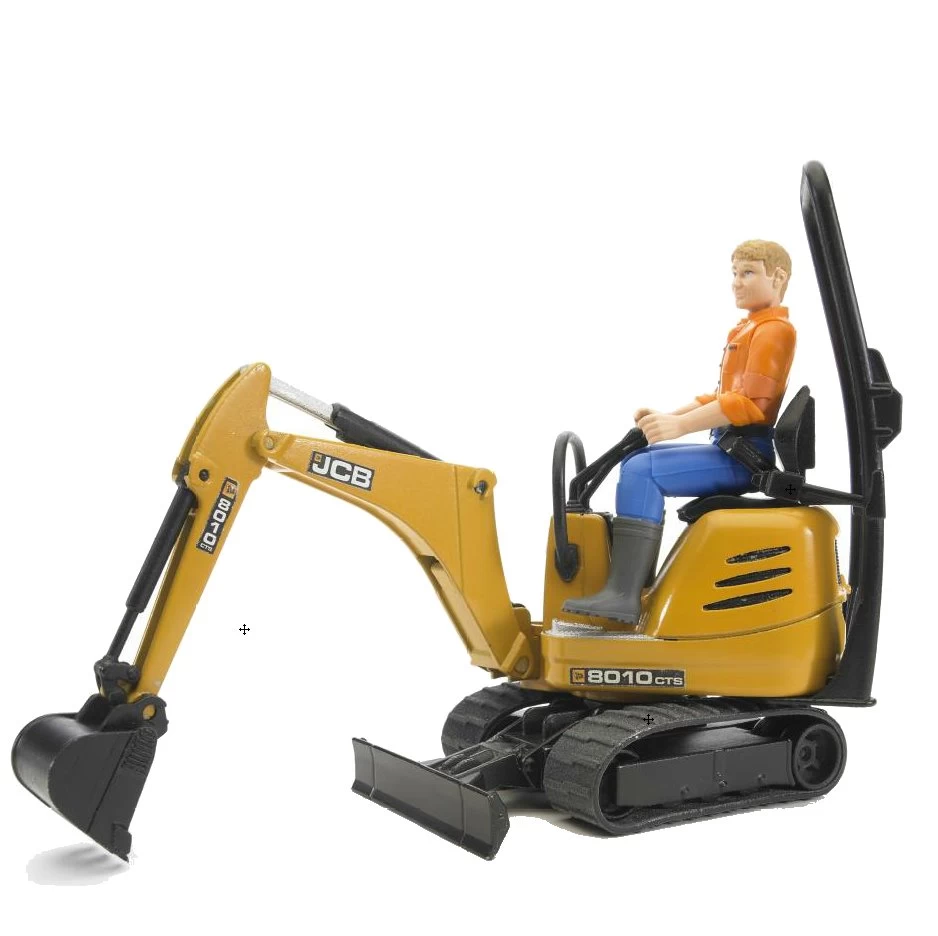 Bruder Bworld 62002 JCB Mikrobagger 8010 CTS Mit Bauarbeiter 1 Bruder Bworld 62002 JCB Mikrobagger 8010 CTS Mit Bauarbeiter
