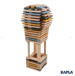 Kapla 120er Box - Hellblau Gelb Grün -Spielwarenladen kapla 120 box blau gelb gruen