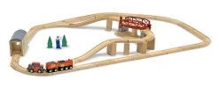 Melissa & Doug Holzeisenbahn Schwenkbrücke Set